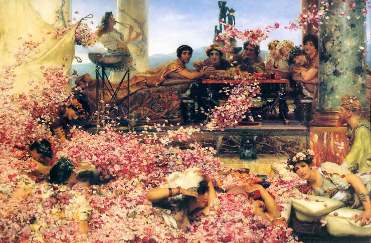 Die Rosen des Heliogabal von Lawrence Alma-Tadema