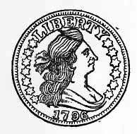 LIBERTY 1796 quarter dollar