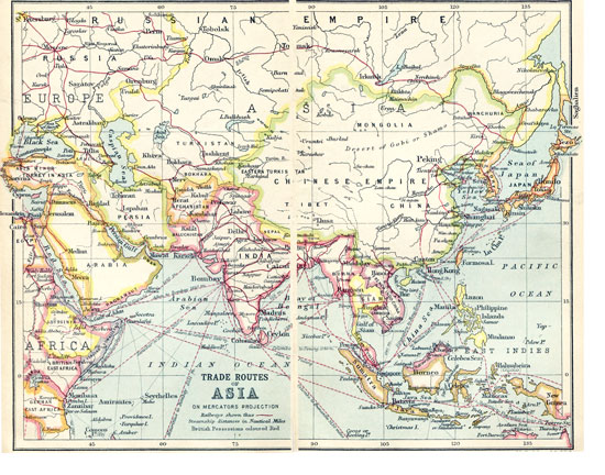 Trade Routes of Asia