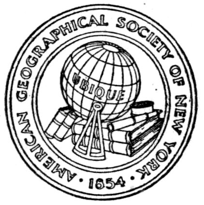 AMERICAN GEOGRAPHICAL SOCIETY OF NEW YORK 1854