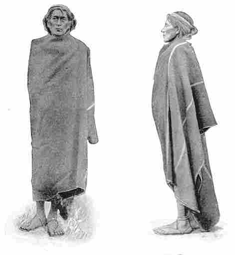 Tarahumare, Showing Mode of Wearing Blanket.