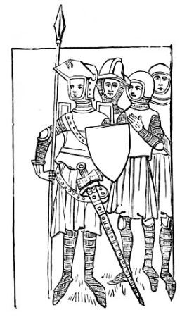 men with armour, spears and shields