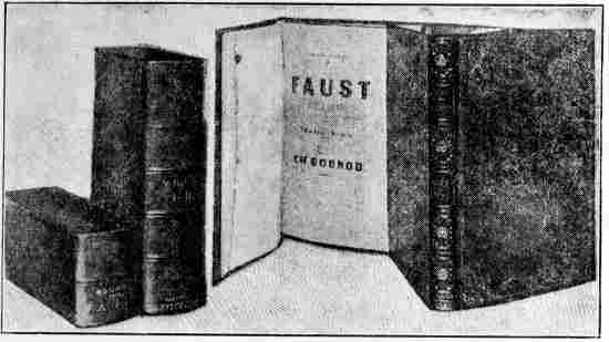 First edition of the Faust score, published in 1859 by Chousens of Paris, now in the Boston Public Library