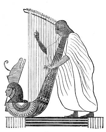 Fig. 49. Harp from the Tomb of Rameses