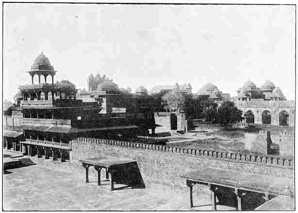 Fatehpur-Sikri. Verlaten stad in de nabijheid van Agra.