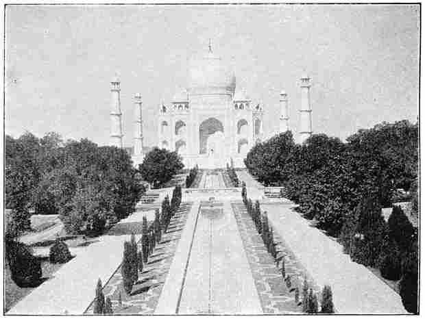 De “Taj Mahal” in Agra.