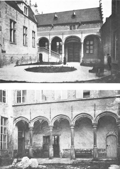 COURTYARD IN MARGARET'S PALACE AT MALINES