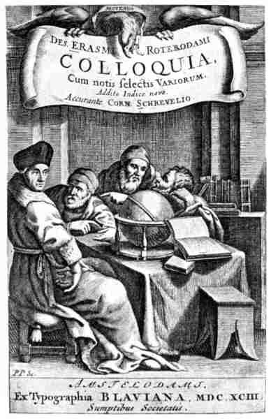 Title-page to the Colloquies of Erasmus