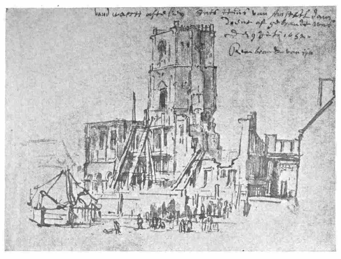Plate 3. The Ruins of the Old Town Hall in Amsterdam, after the Fire in 1652.