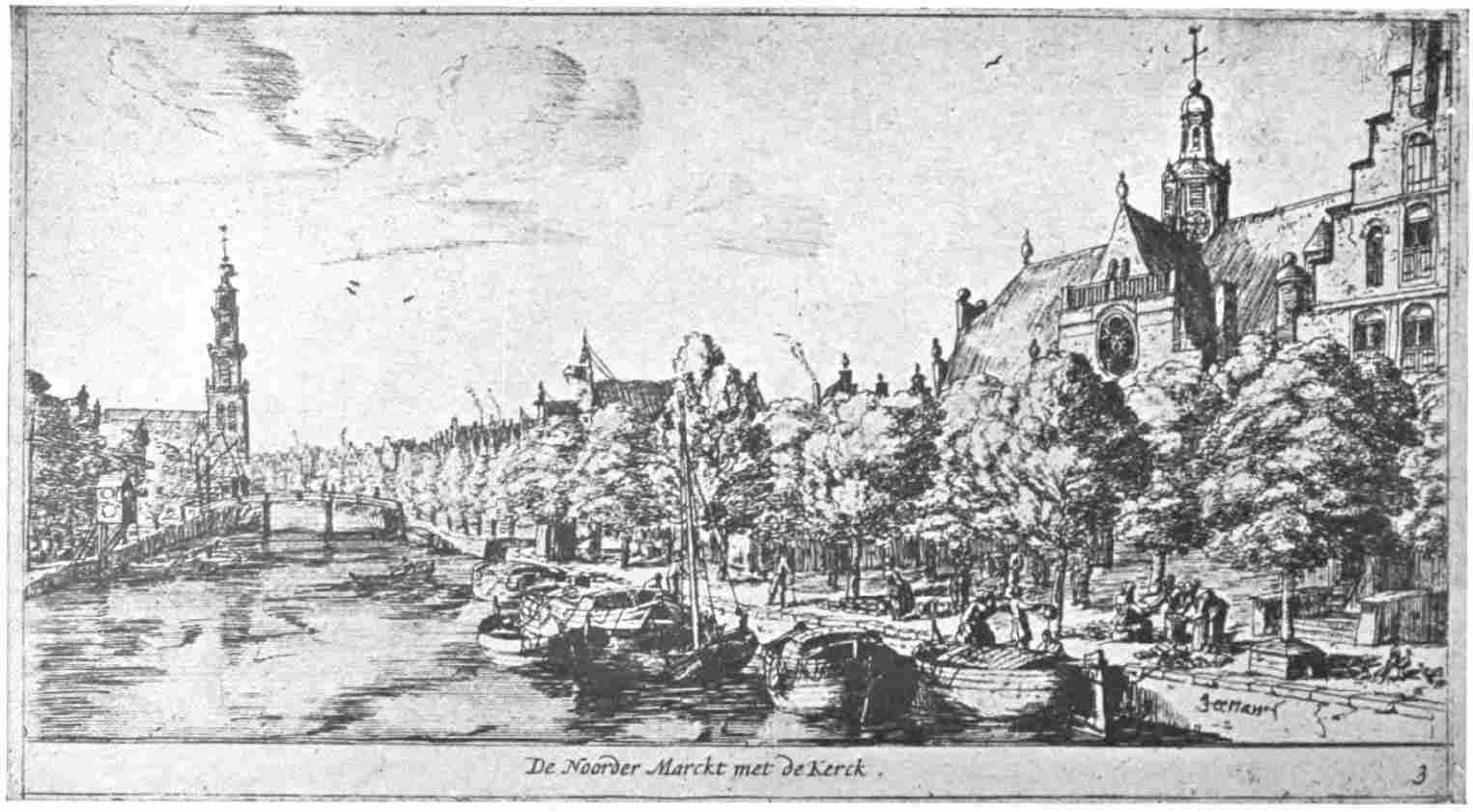 Plate 14. The Canal called “Prinsengracht” in Amsterdam.