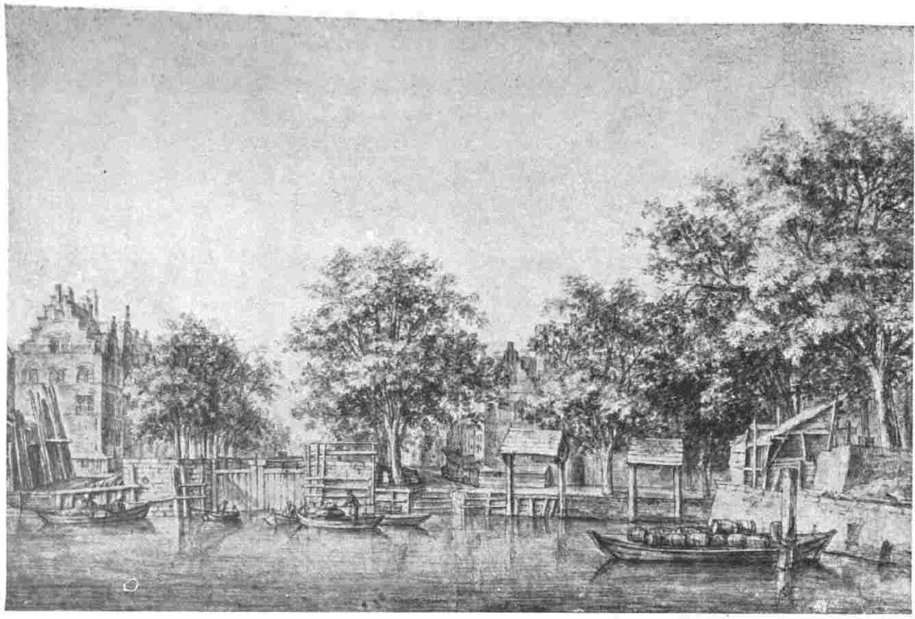 Plate 17. The Bridge and Sluice called “St. Anthonie-sluis” in Amsterdam, seen from the North.