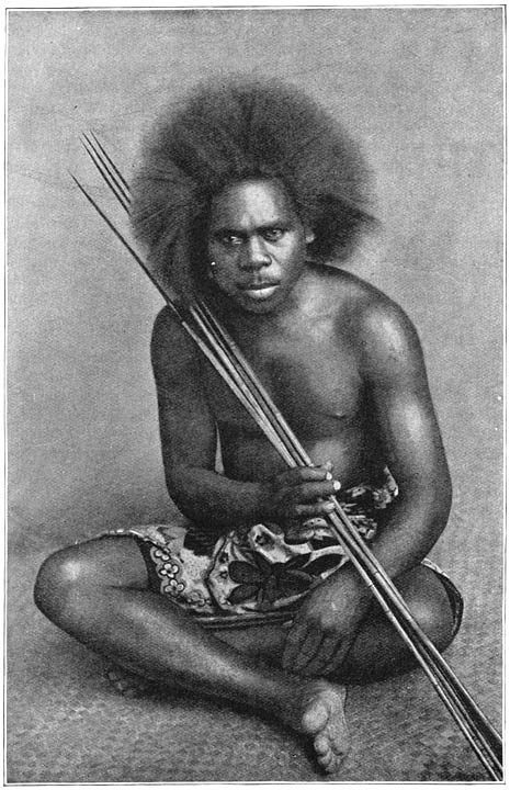 Een man van de Salomons-eilanden, naar de Fidsji-groep geëmigreerd.