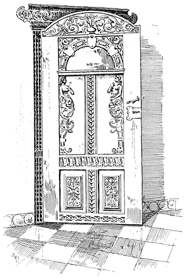 CARVED DOOR FROM GRONINGEN (17TH CENTURY)