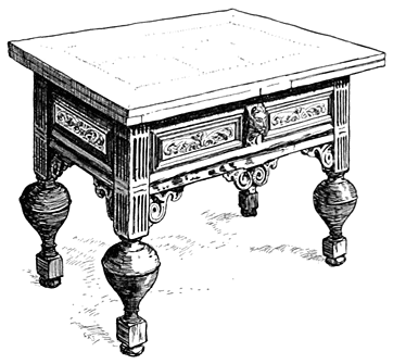 CARVED TABLE FROM EDAM