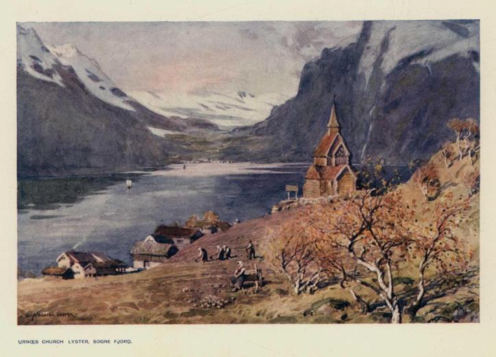 Urnæs church, Lyster, Sogne Fjord