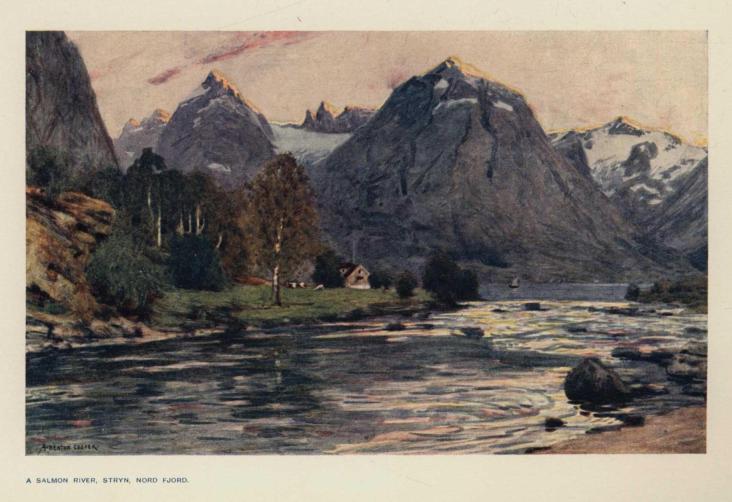 A salmon river, Stryn, Nord Fjord