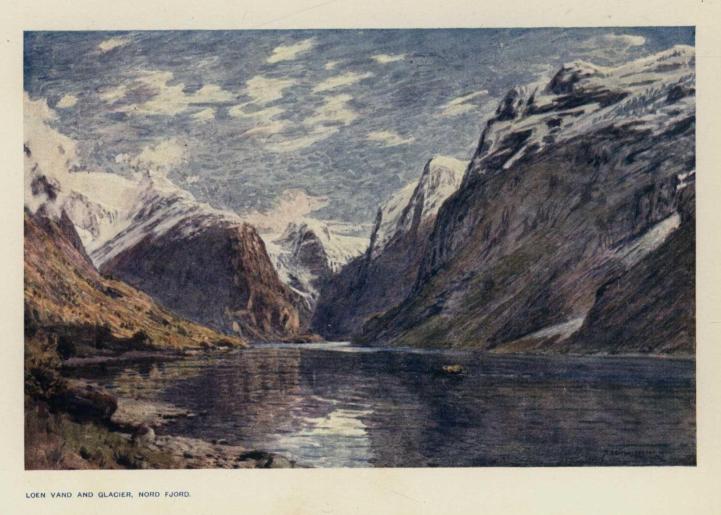 Loen Vand and glacier, Nord Fjord