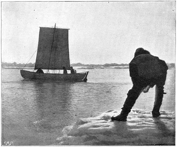 Sailing on the fresh-water pool (July 12, 1894)