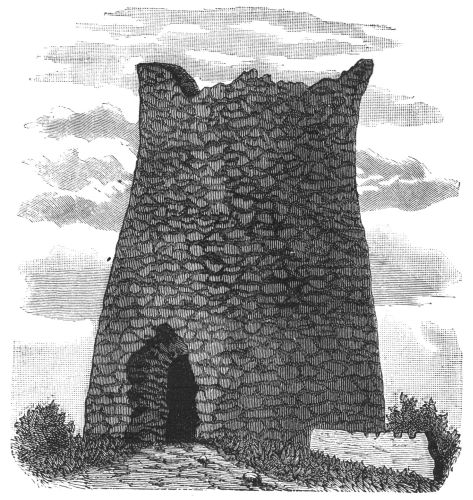 RUIN OF NORSE TOWER AT MOSÖ, SHETLAND ISLANDS.