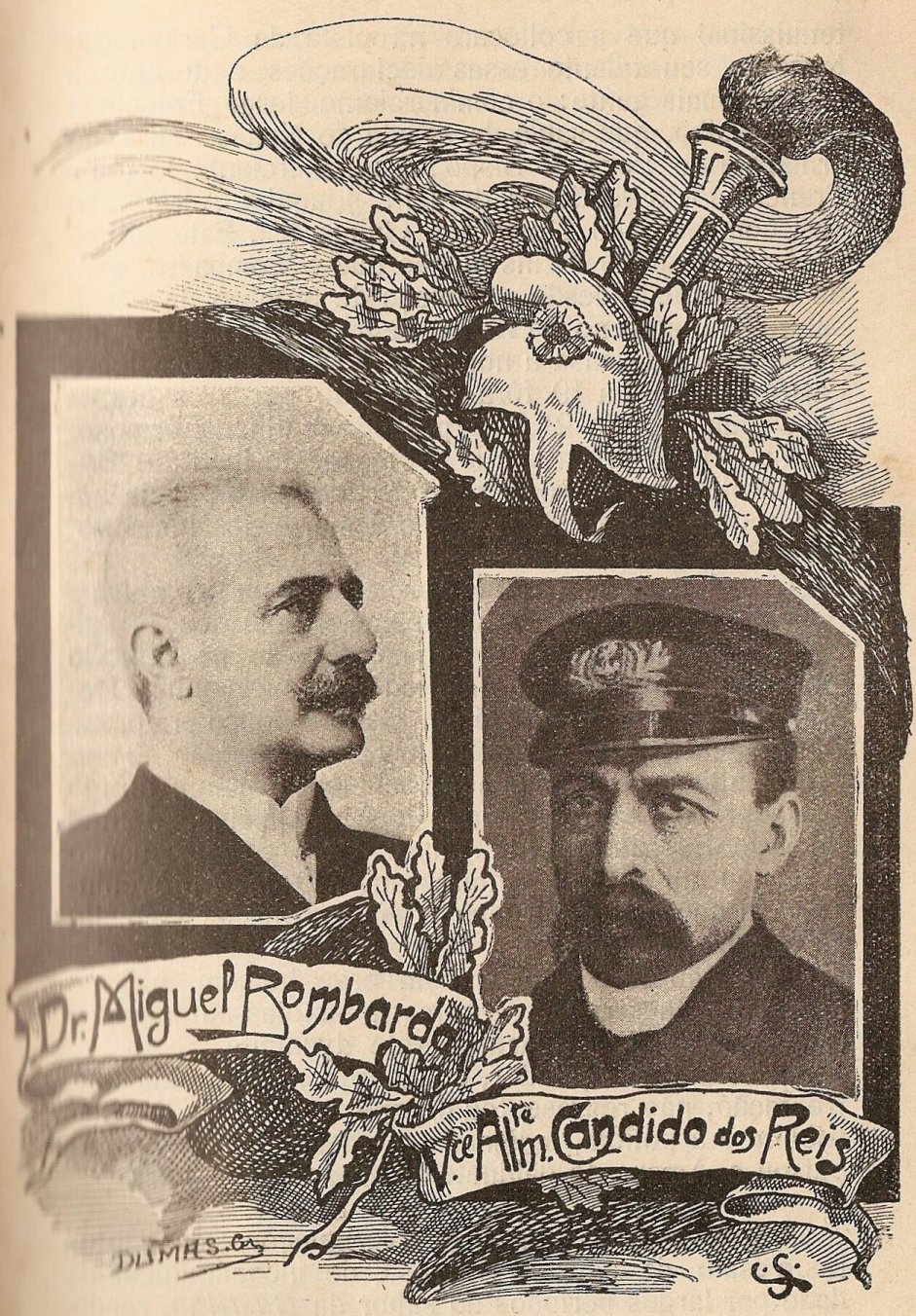 Dr. Miguel Bombarda e Vice Almirante Candido dos Reis