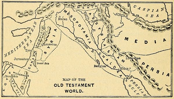 MAP OF THE OLD TESTAMENT WORLD.