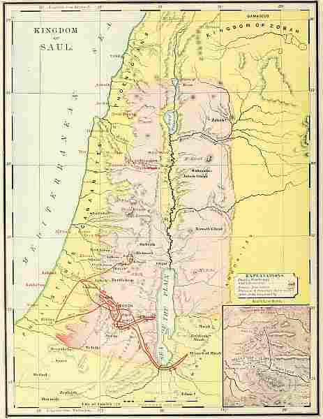 map: KINGDOM OF SAUL.