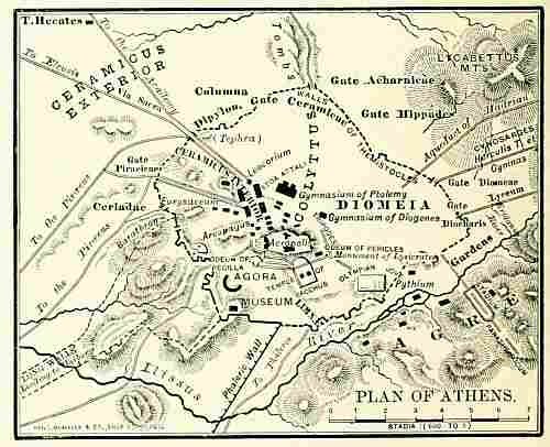 map: PLAN OF ATHENS.