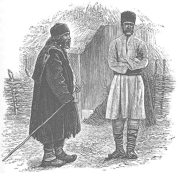 ROUMANIAN PEASANTS IN WORKING DRESS.