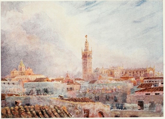 SEVILLE. VIEW OVER THE TOWN