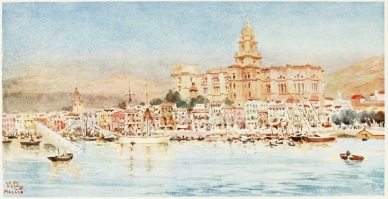 MALAGA. VIEW FROM THE HARBOUR
