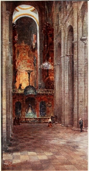 SANTIAGO. INTERIOR OF THE CATHEDRAL