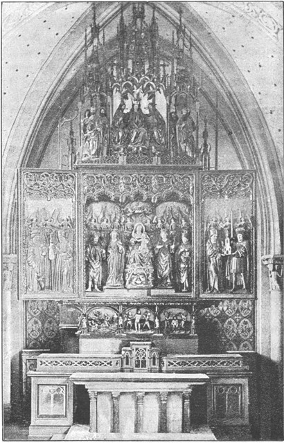 HIGH ALTAR, CHUR CATHEDRAL. (From a Photograph.)