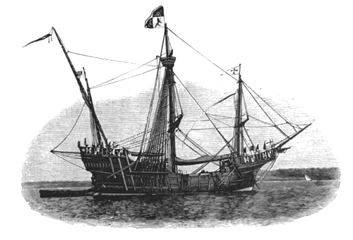 Columbus' ship, the Santa Maria.