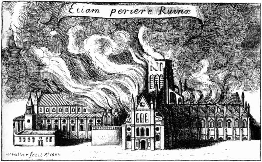 St. Paul's in Flames.