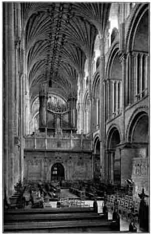 The Choir Screen and Organ from the Nave.
