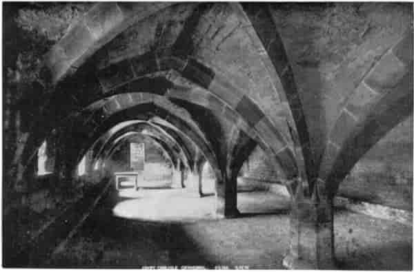 THE CRYPT UNDER THE FRATRY. G.W. Wilson & Co. Ltd., Photo.