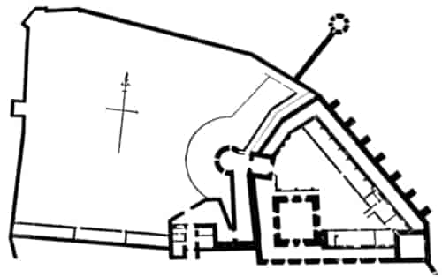 PLAN OF THE CASTLE (TIME OF QUEEN ELIZABETH).