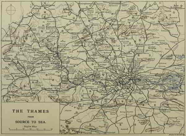 Map of the Thames