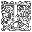 Ornate Uppercase Letter T