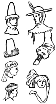 Six types of head-gear