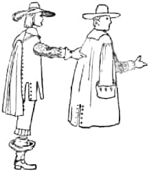 A man of the time of the Cromwells; a type of coat