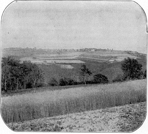 Village with Open Fields, Nörtershausen, near Coblentz. Germany. (From a photograph taken in 1894.)