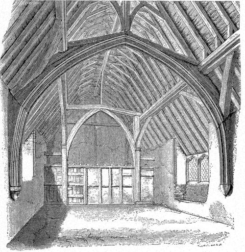 Interior of Fourteenth Century Manor House, Sutton Courtenay, Berkshire.