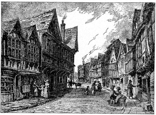 An Old Street in Worcester.