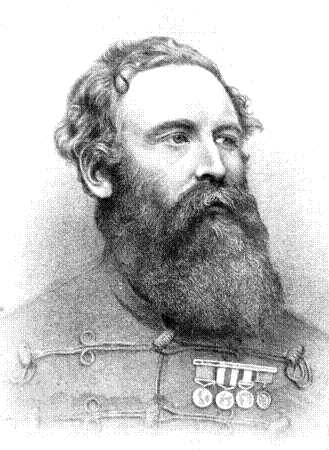Sir Harry Lumsden, who raised the Guides, from a portrait made when he was commanding the corps