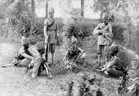 A Picquet of the Guides' Infantry bivouacking