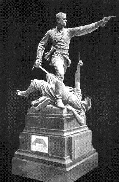 Statue of Lieutenant Walter Hamilton, erected in Dublin Museum