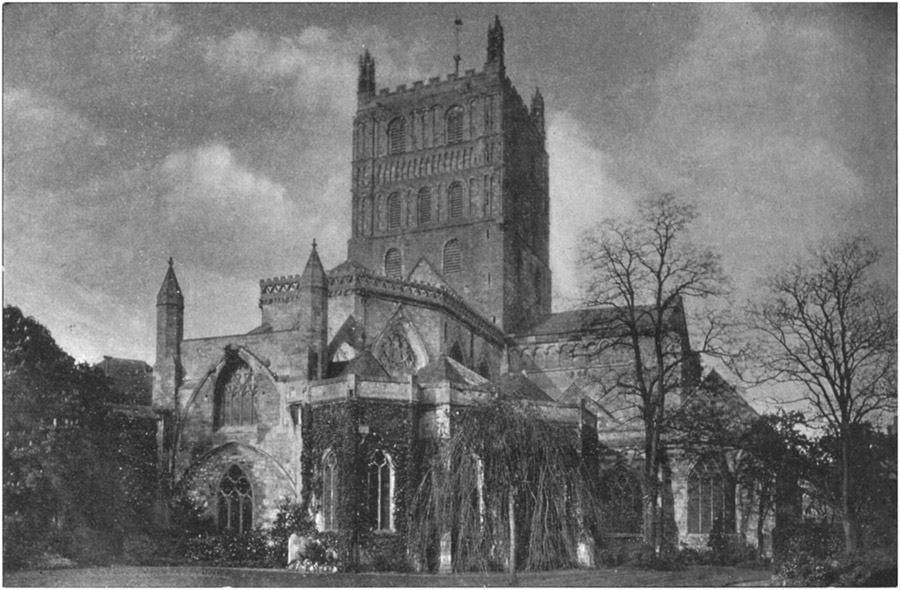 TEWKESBURY ABBEY, FROM THE EAST.