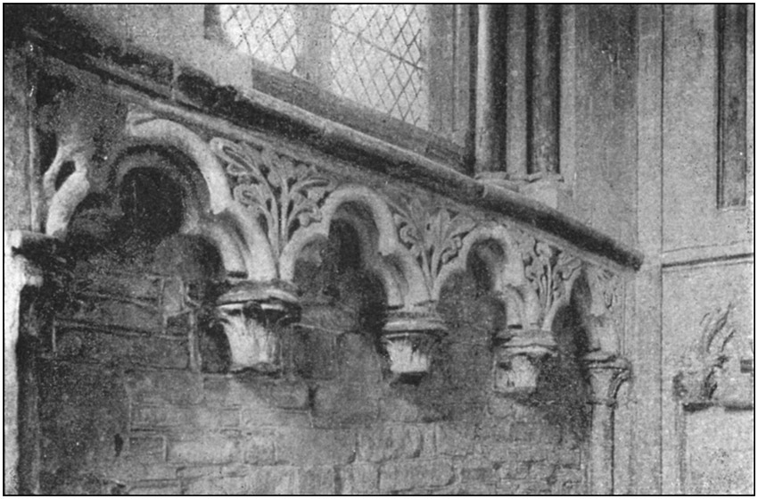 Wall Arcade in Early English Chapel.