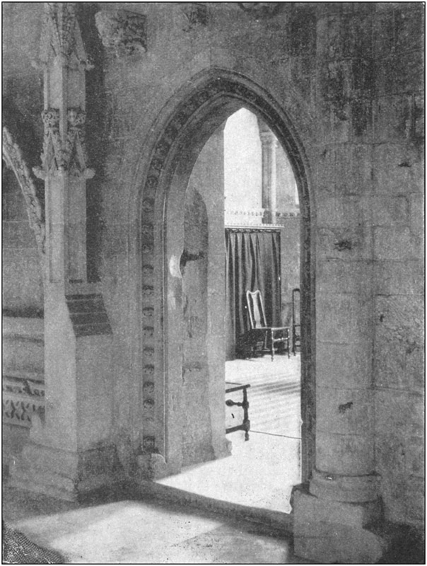 The Vestry Door, South Choir Aisle.
